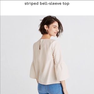 Madewell Striped Bell Sleeve top
